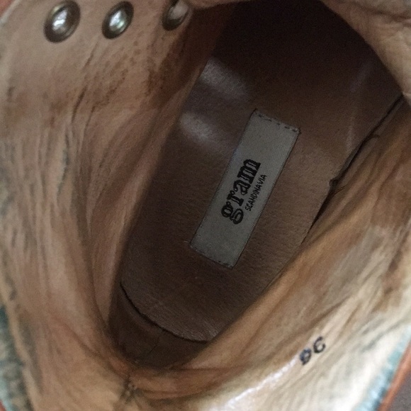 Gram shoes 420g brown leather boots EU 38 - Picture 2 of 8